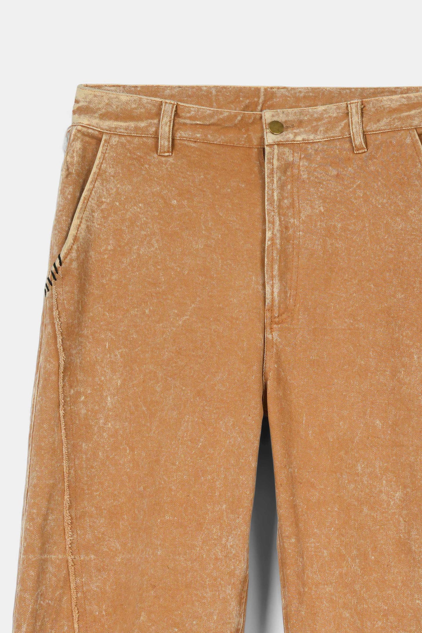 بنطال جينز شاتر بلون الخردل