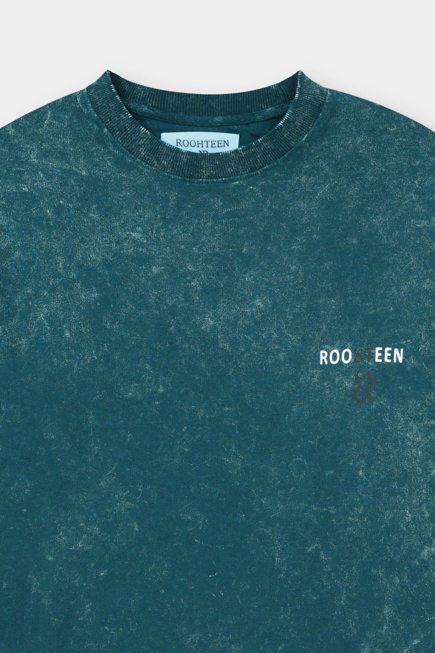 تي شيرت حمض ريليك أزرق مخضر