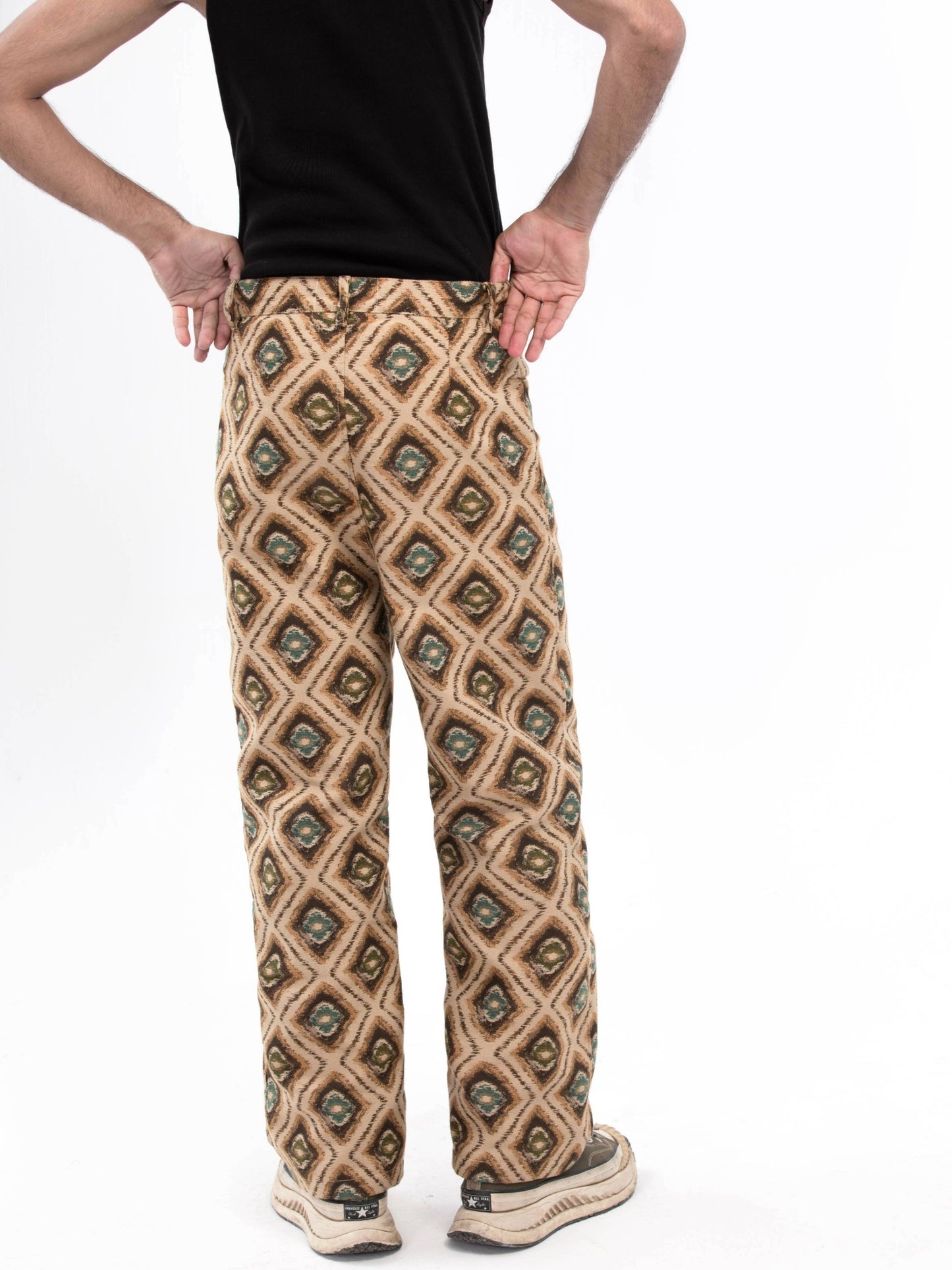 بنطال لوكس منسوج بنسيج الماس