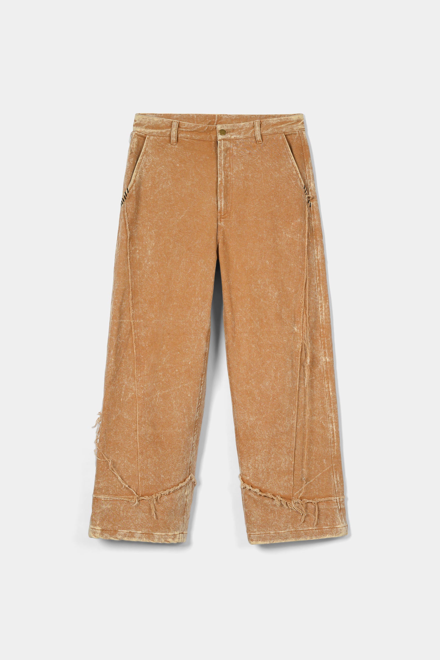 بنطال جينز شاتر بلون الخردل