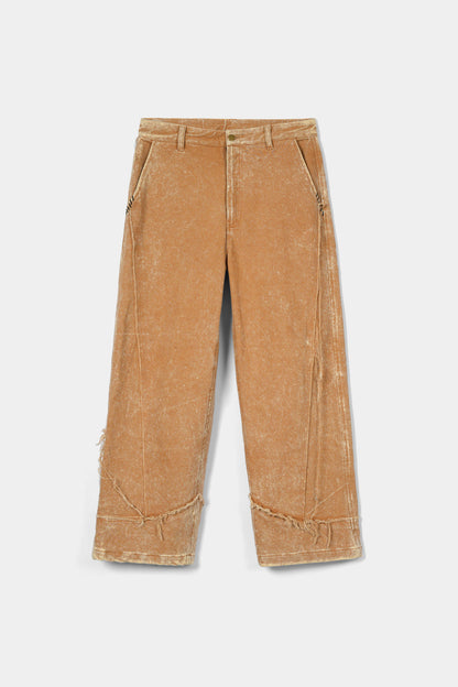 بنطال جينز شاتر بلون الخردل