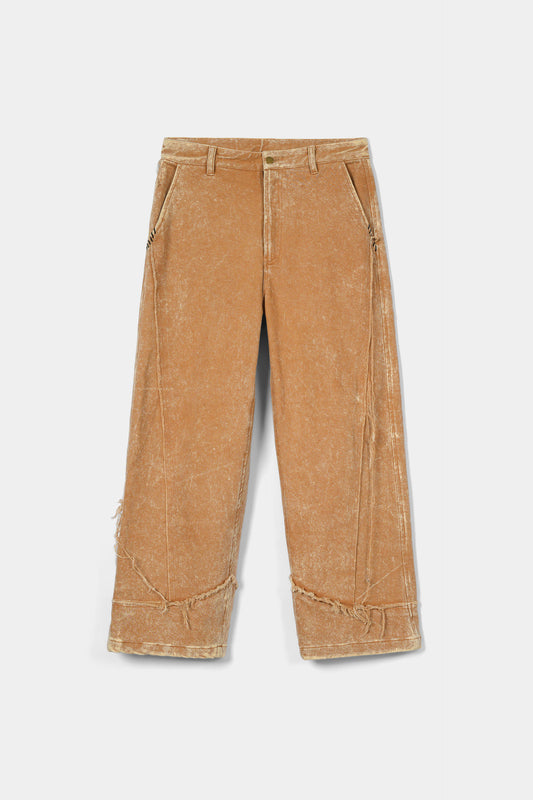 بنطال جينز شاتر بلون الخردل