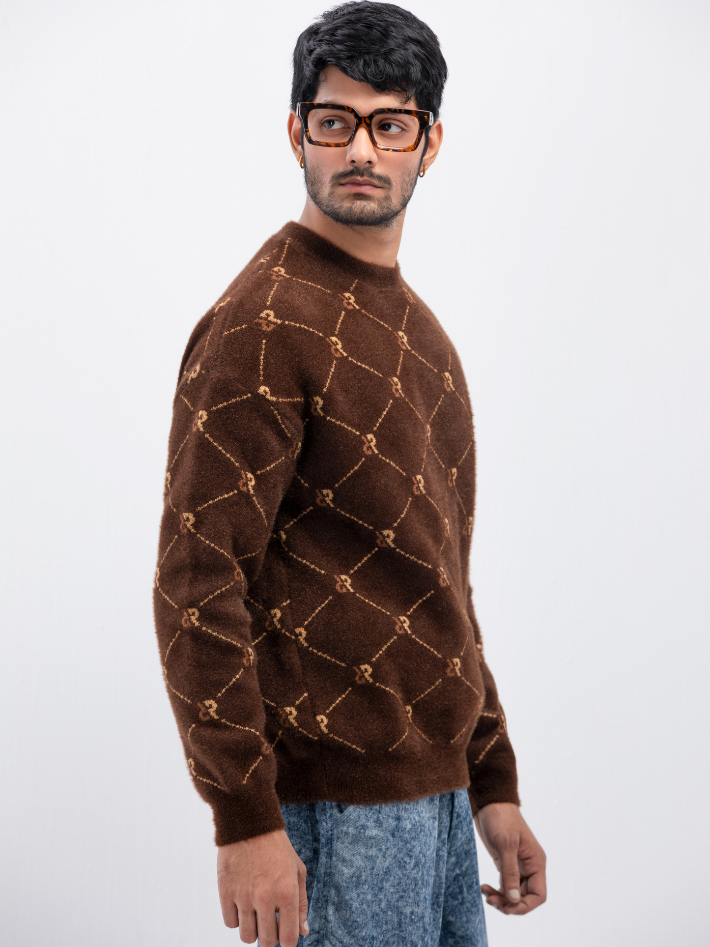 R-Weave Jacquard Sweater