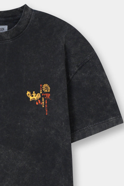 تي شيرت أسود مقاوم للأحماض