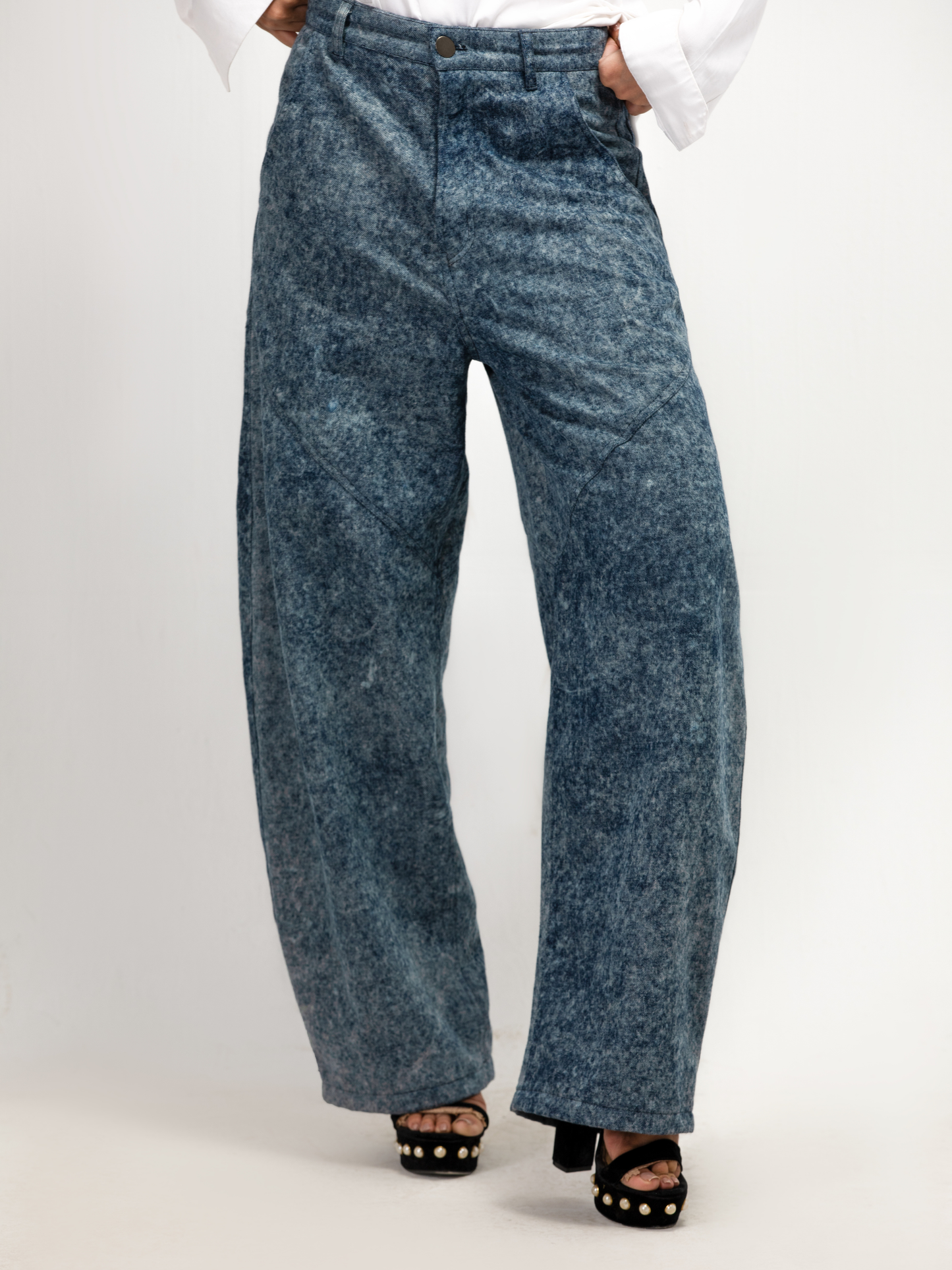 بنطال جينز ستون ويف