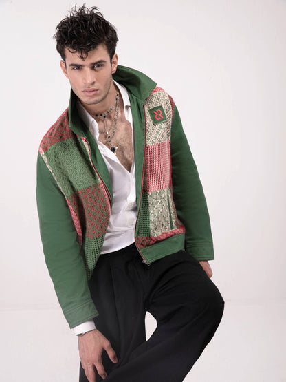 جاكيت رالي جينز مرقع