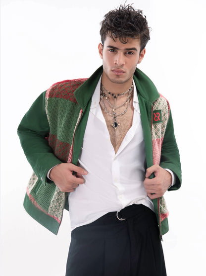 جاكيت رالي جينز مرقع