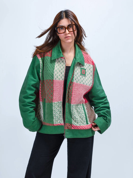 جاكيت رالي جينز مرقع