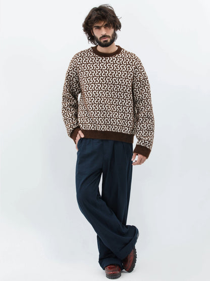 سترة بنمط متكرر مميز