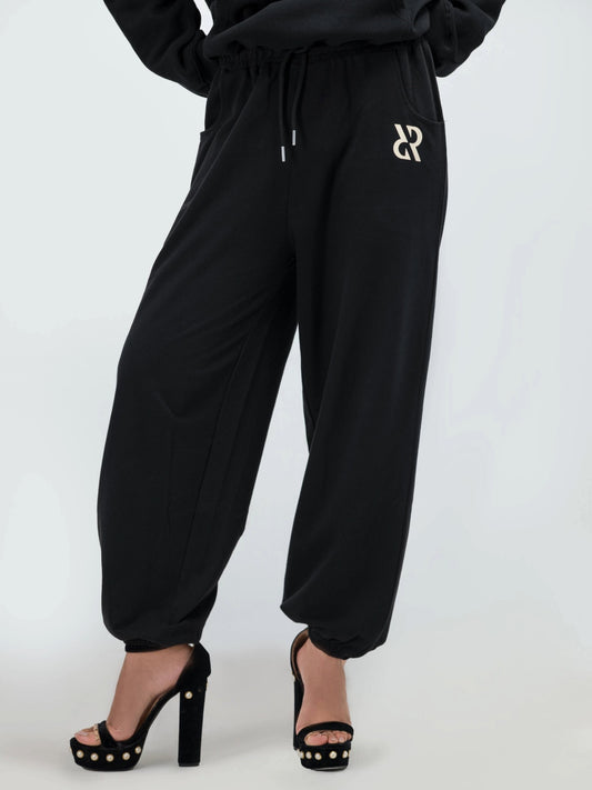 Black Cozy Sweatpants for Woman