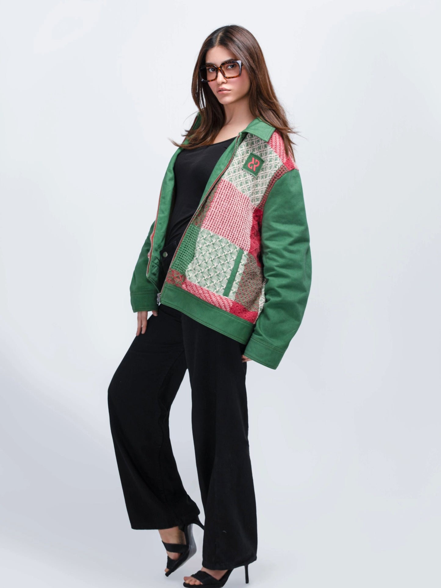 جاكيت رالي جينز مرقع